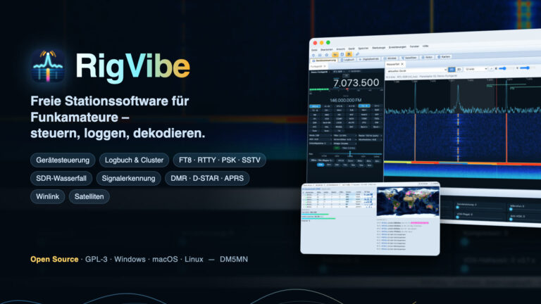 RigVibe – freie Stationssoftware für Funkamateure