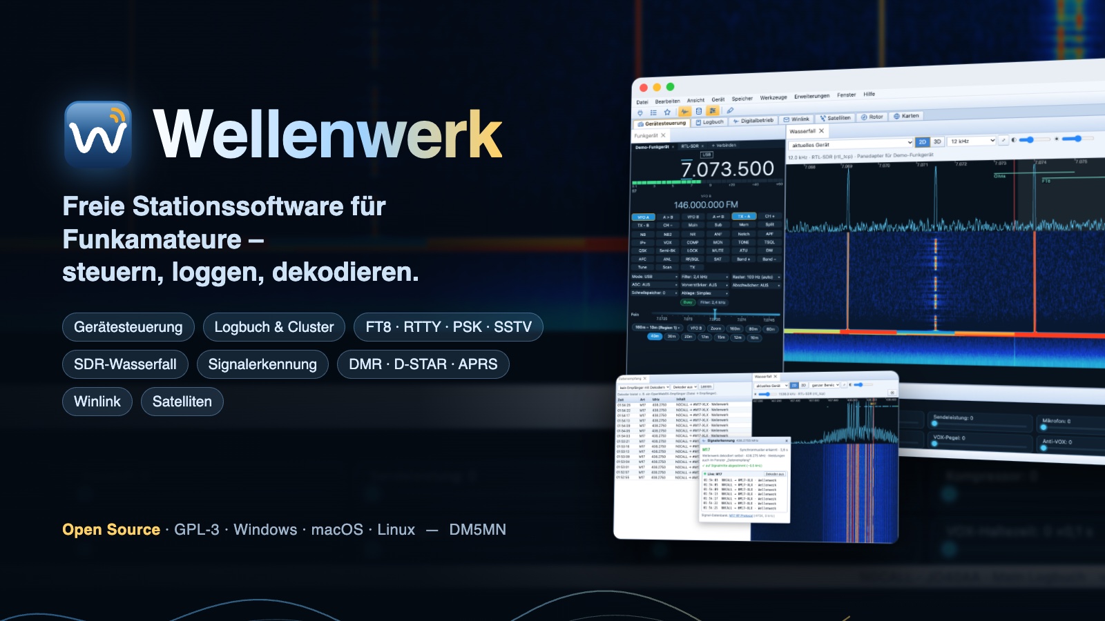 Wellenwerk – freie Stationssoftware für Funkamateure
